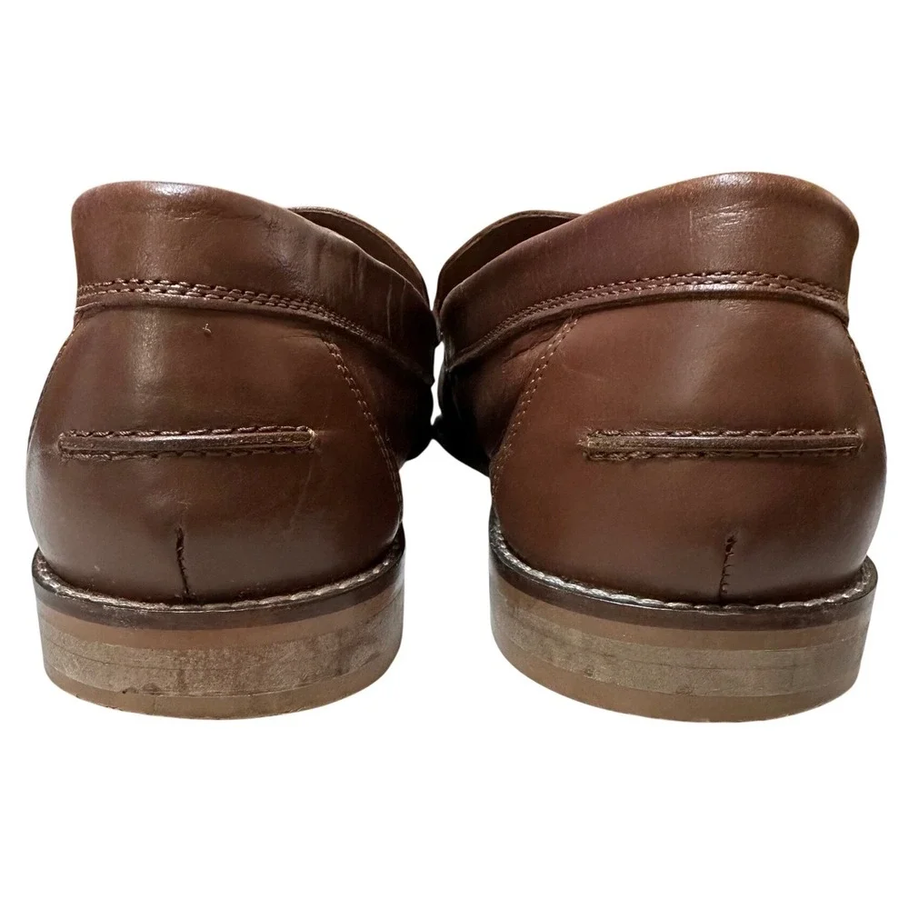 ASOS Design Mens Leather Tassel Loafers Brown Size 14 112658727 Preppy Business